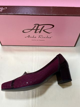 Zapatos Aida Rocha Mujer Morado/Marrón