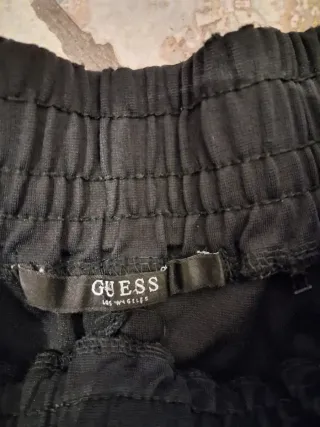 Pantalone tuta Guess donna nero e bianco