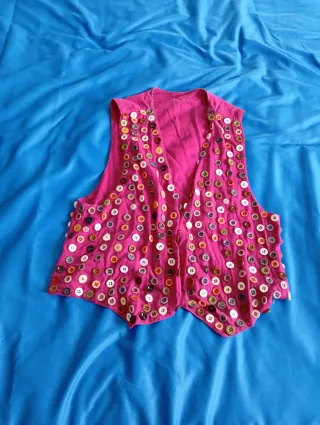 Gilet donna multicolor bottoni