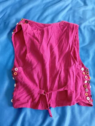 Gilet donna multicolor bottoni