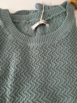 Chaleco de punto Milano turquesa
