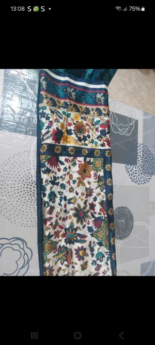 Foulard seta floreale vintage