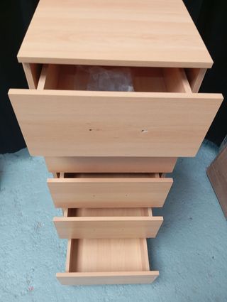 Cómoda 5 cajones - Madera