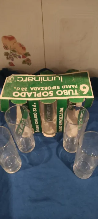 Set 6 Vasos Luminarc Tubo Soplo 33cl