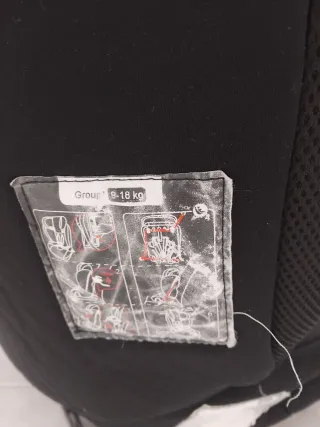 Silla de coche negra 9-18kg