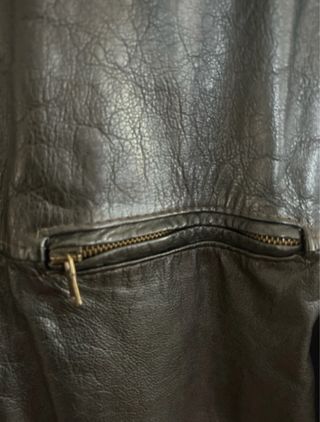 Giubbotto vera pelle uomo nero