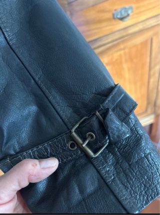 Giubbotto vera pelle uomo nero