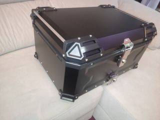 Baúl Moto Aluminio 2 Cascos top case nuevo