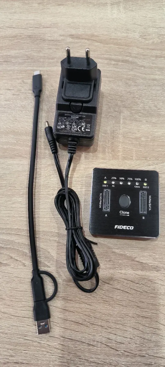 FIDECO M.2 NVMe SATA Docking Station 20Gbps afbeelding 3