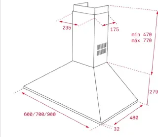 Campana Extractora Teka DBB 70 Inox