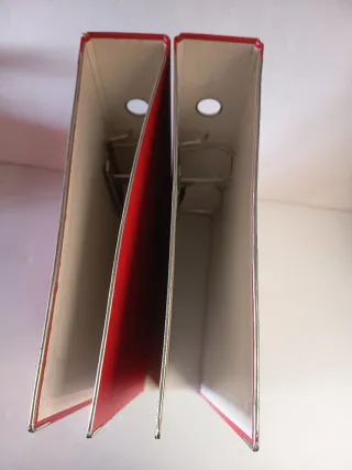 2 Carpetas Rojas con Anillas