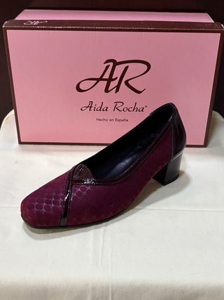 Zapatos de tacón Aida Rocha morados