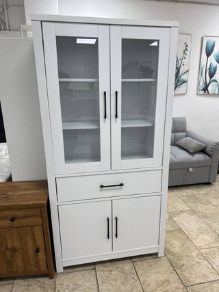 Elegante Vitrina 2 Puertas y Cajón ¡NUEVA!