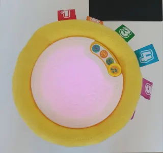 Juguetes bebé: Tambor bilingüe y aros apilables.