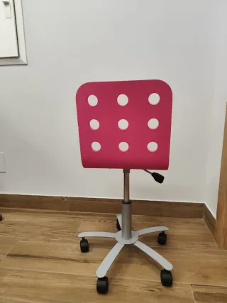 Silla de escritorio IKEA rosa