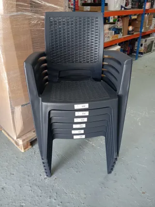 Lote 6 Sillas Caribe Antracita