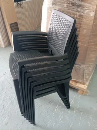 Lote 6 Sillas Caribe Antracita