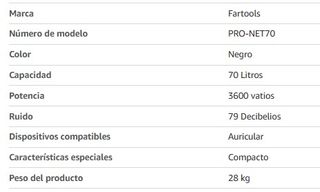 Aspirador Industrial Fartools PRO-NET70