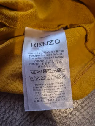 Camiseta Kenzo Paris Hombre Original Amarilla