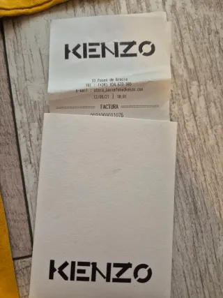 Camiseta Kenzo Paris Hombre Original Amarilla