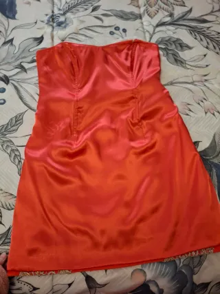 Vestido corto fiesta con pedrería