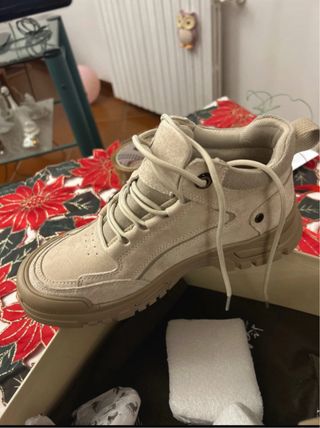 Scarponcino Beck vera pelle beige