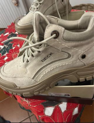 Scarponcino Beck vera pelle beige