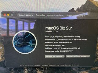 Imac 2014 Apple Plata