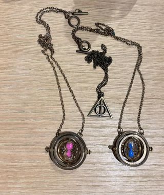 Set gioielli Harry Potter: 2 Giratempo e Doni