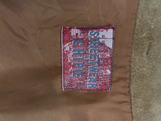 Falda de piel marrón talla 40