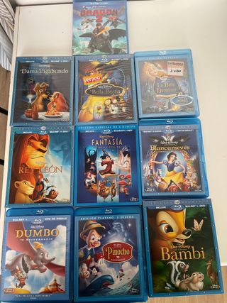 Lote Disney Blu-ray + DVD Películas