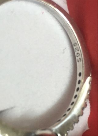 Anillo Corazón Rojo Plata