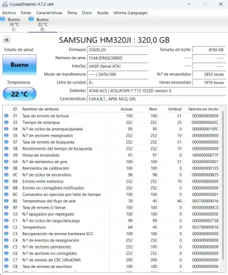 Disco Duro Samsung 320GB Clase A + Funda + Carcasa