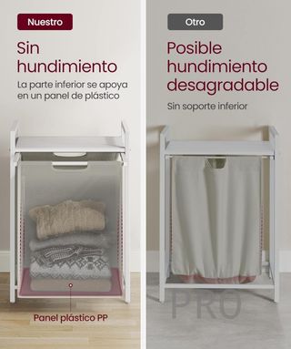 Cesto para la colada extraíble - Songmics