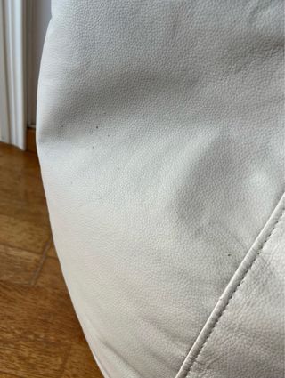 Puff XXL Piel Sintética Beige