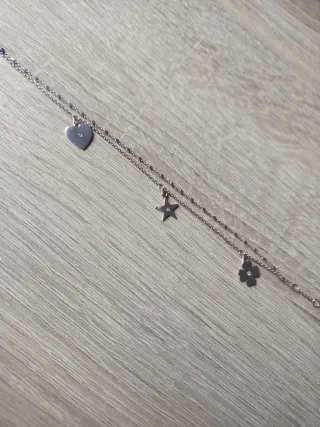 Pulsera Lotus Plata Corazón Estrella Trébol