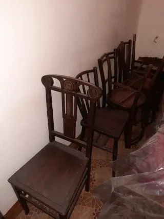 Pack 26 Sillas Madera y Tela