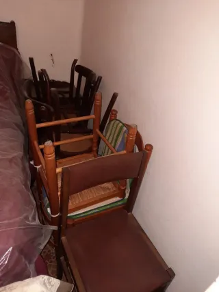 Pack 26 Sillas Madera y Tela