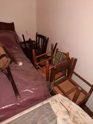 Pack 26 Sillas Madera y Tela