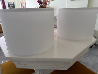 2 Pantallas Lámpara Blancas