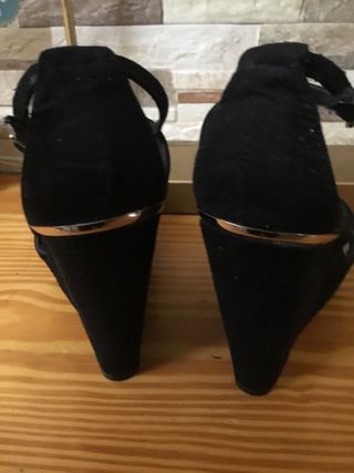 Zapatos de plataforma negros mujer