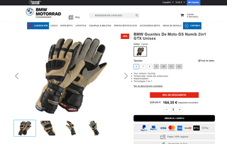 Guantes BMW GS Namib Gore-Tex Nuevos A ESTRENAR