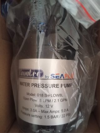 Bomba de agua Limatec Seaﬂo 12V