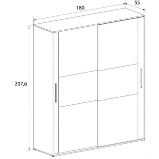 Armario correderas Aiko madera