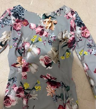 Vestido de fiesta estampado floral