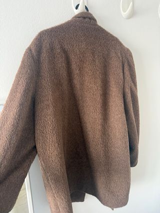 Abrigo lana marrón talla M