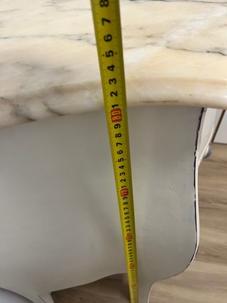 Cómoda recibidor mármol y madera