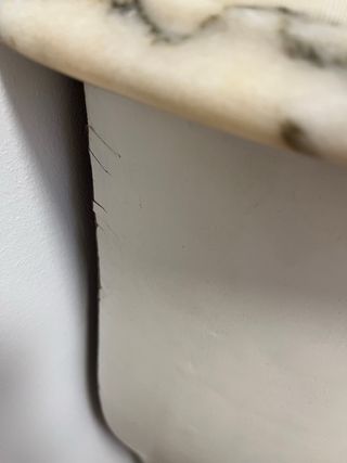 Cómoda recibidor mármol y madera