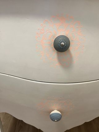 Cómoda recibidor mármol y madera