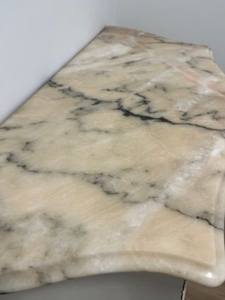 Cómoda recibidor mármol y madera